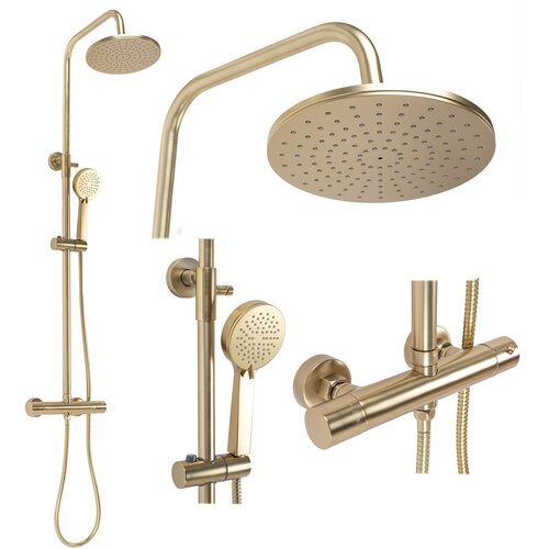 Rea Komplet za prhanje PAROT BRUSHED GOLD Cene