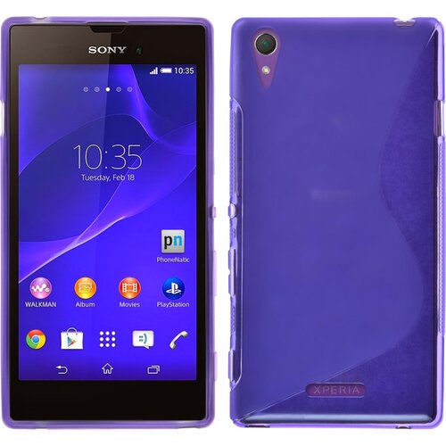  Gumijasti / gel etui S-Line za Sony Xperia T3 - vijolični Cene