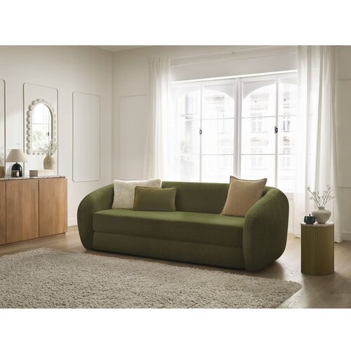 Bobochic Paris Zelena raztegljiva sedežna garnitura iz &amp;scaron;enilje 228 cm Neyo &amp;ndash; Slike