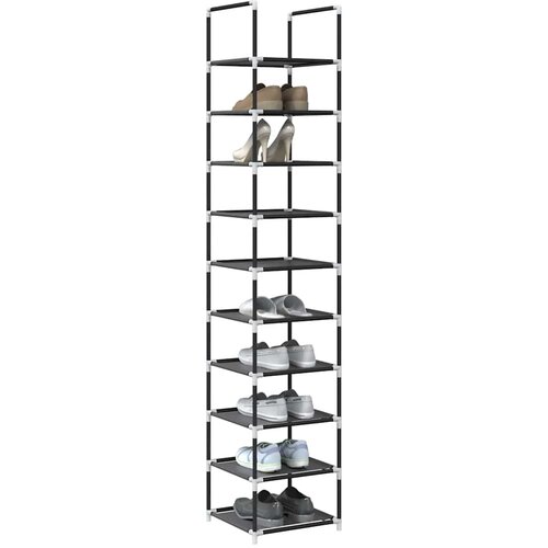  Stalak za cipele 10 razina crni 33x33x174 cm netkana tkanina Cijene