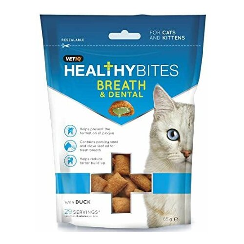 Healthy Mark+Chappell Bites Breath&amp;Dental za mačke i mačiće 65 g Cene