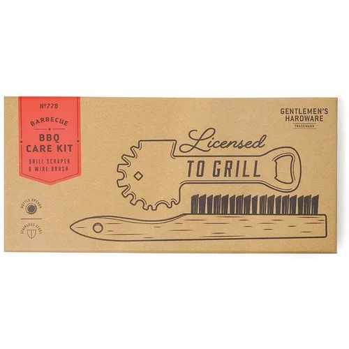 Gentlemen's Hardware Set za čišćenje roštilja BBQ Care Kit 2-pack