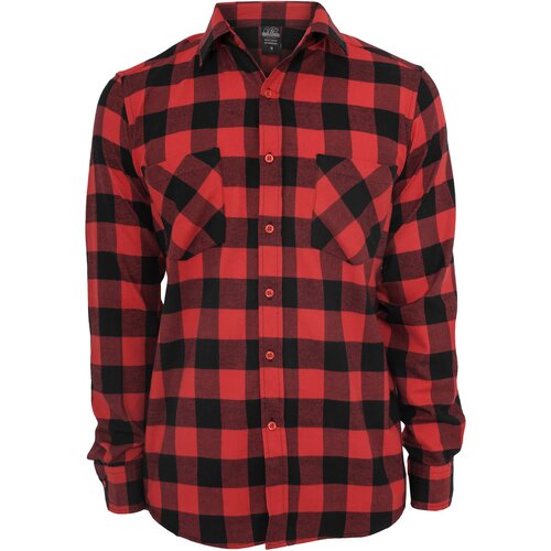 Urban Classics Kids Boys' plaid flannel shirt black/red Cijene