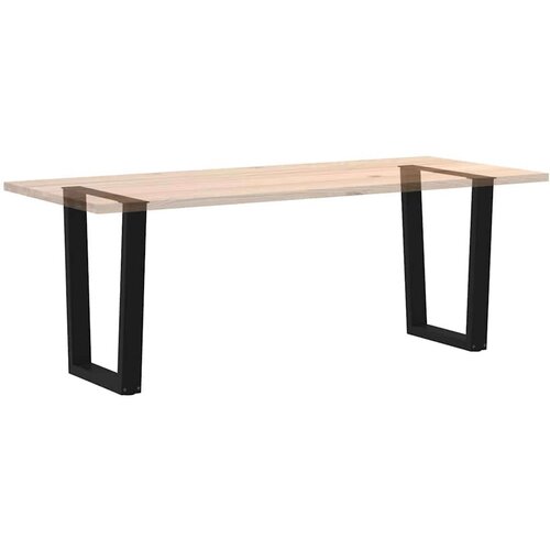  Noge za blagovaonski stol V-oblika 2 kom crne 70x(72-73 3) cm Slike