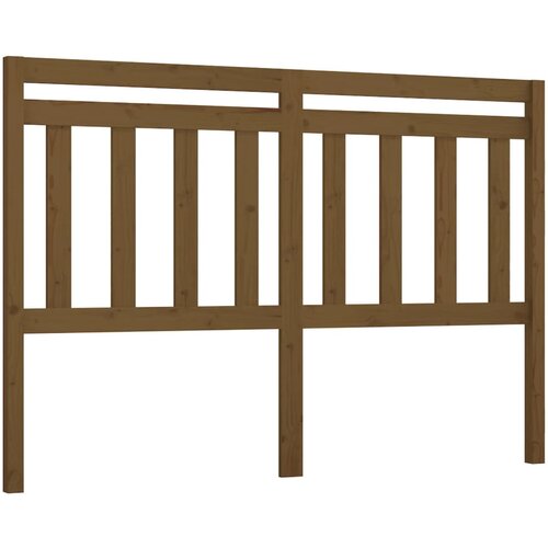 Maison Chic posteljno vzglavje - vzglavna omarica - nočna omarica medeno rjavo 146x4x100 cm trdna borovina, (21707549) Cene
