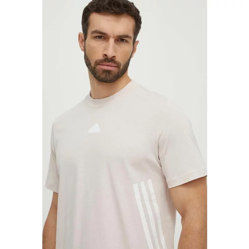 Adidas Pamučna majica za muškarce, boja: ružičasta, s tiskom, IX5201