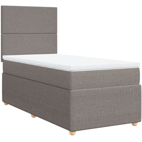 Maison Chic Box spring postelja - Vzmetna postelja z vzmetnico taupe 90x190 cm blago SL23061, (21880332) Cene