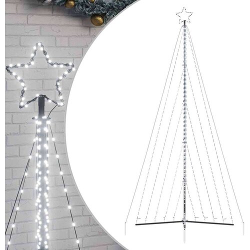 VidaXL LED božićno drvce 570 LED hladno bijelo 399 cm Slike