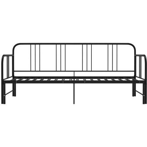  Okvir za krevet na razvlačenje crni metalni 90 x 200 cm Slike