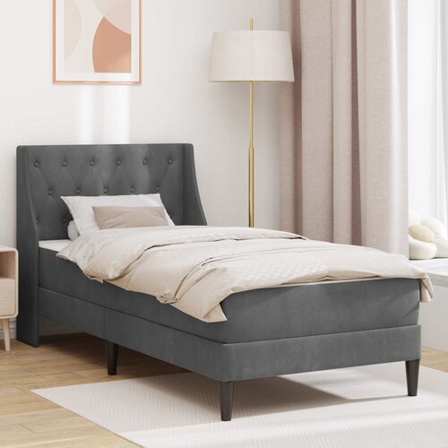  Okvir kreveta s madracem Tamno siva 90 x 190 cm Bar&amp;scaron;un Slike