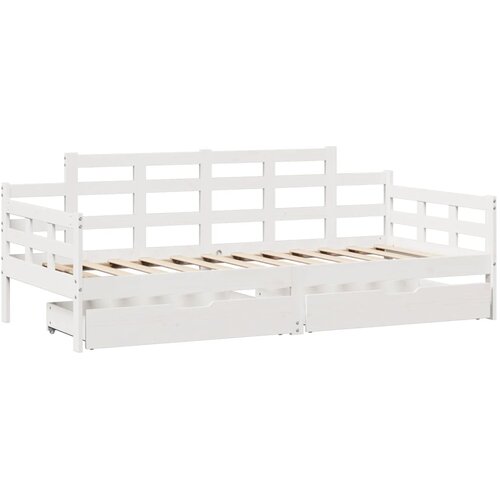 vidaXL Dnevni krevet s ladicama bez madraca 80x200 cm masivno drvo Cijene