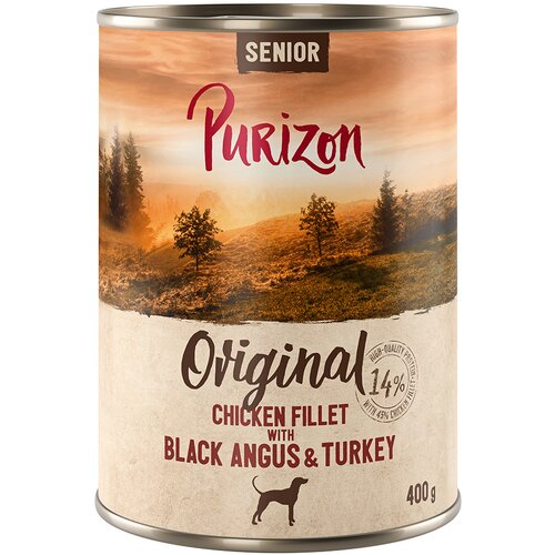 Purizon Senior pileći file s govedinom Black Angus - 6 x 400 g Cijene