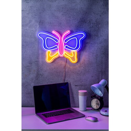 Wallity Dekorativna plastična LED rasveta Butterfly Multicolor Slike