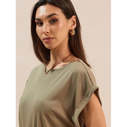 Sinsay Bluza kratkih rukava s dodatkom viskoze Slike