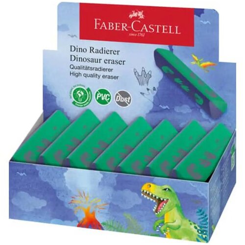 Faber-Castell trokutasta gumica s dinosaurom 1 komad Slike