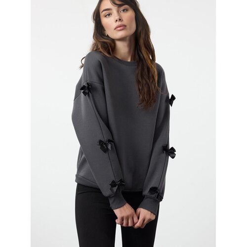 Trendyol ženski duks Twoaw25Sw00249, Antracit-Siva Cene