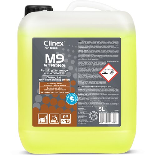 Clinex M9 Strong 5L tekočina za čiščenje močno umazanih tal, (21389329) Cene