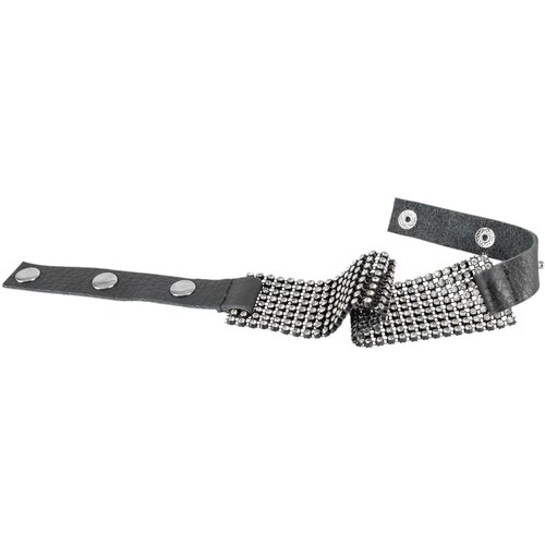 Bad Kitty - traka oko vrata sa kamenčićima (crna) Slike