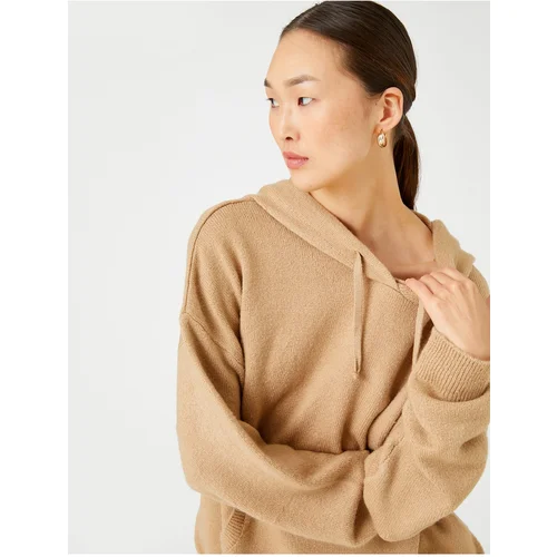 Koton Sweater - Brown - Oversize