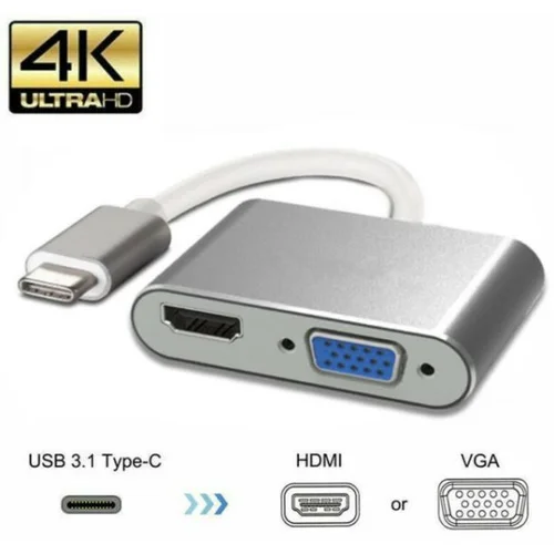  Appacs HB12 2in1 Type-c to HDTV+VGA