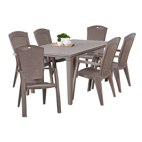 Curver Baštenska garnitura Futura 6 kapućino CU 209265/CU 209720 6kom Slike