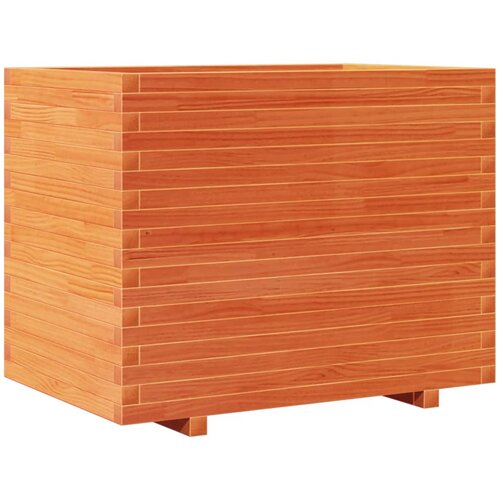 Maison Chic Vrtno cvetlično korito - Cvetlični Lonec vo&amp;scaron;čeno rjavo 90x60x72 cm trdna borovina, (21788577) Slike