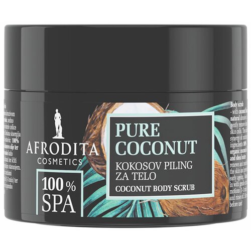 Afrodita Cosmetics 100%spa pure coconut piling za telo 175g Slike
