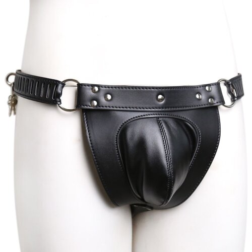 Kiotos Chastity Pants with Padlock Black Cene