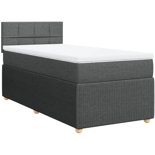 Maison Chic Box spring postelja - Vzmetna postelja z vzmetnico temno siva 100x200 cm blago SL23918, (21890649) Cene