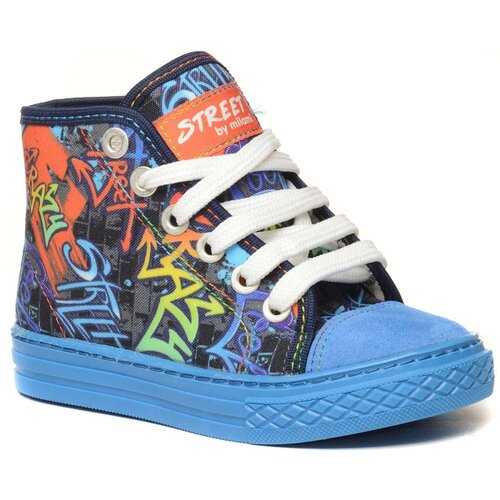 Milami patike za dečake Stark Blue Graffiti Slike
