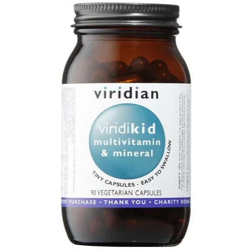 Viridian Nutrition Viridikid multivitamini in minerali za otroke Viridian (90 kapsul)
