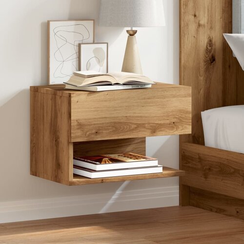 Furnova Stenska nočna omarica 2 kosa artisan hrast, (21927000) Slike