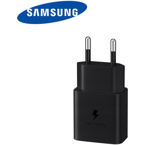  Kućni punjač Samsung 15W Type-C + kabel Type-C (EP-T1510) crni Slike
