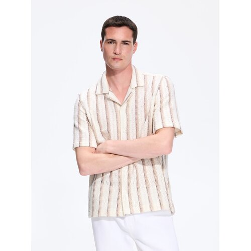 Reserved MEN`S SHIRT - smeđi Cijene