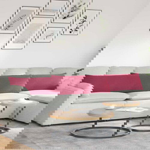 vidaXL jastučići za sofu 2 pcs vinska crvena 200 x 40 cm Cijene