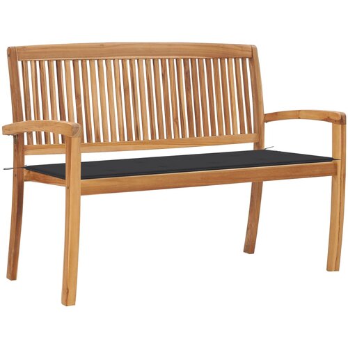 vidaXL Vrtna klop z blazino 128,5 cm trdna tikovina Cene