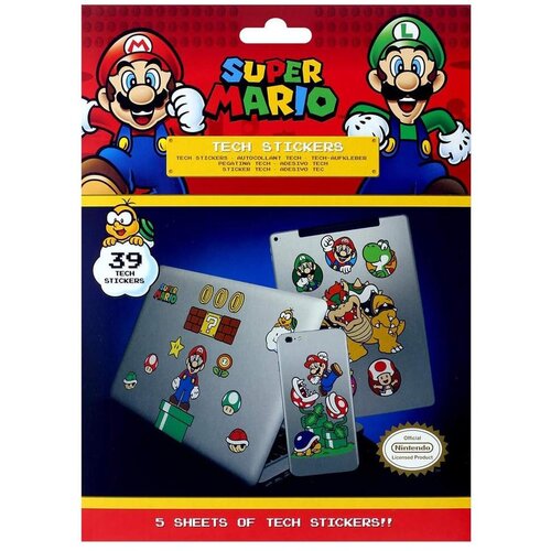 Pyramid nalepnice Super Mario - Mushroom Kingdom - Tech Stickers Cene