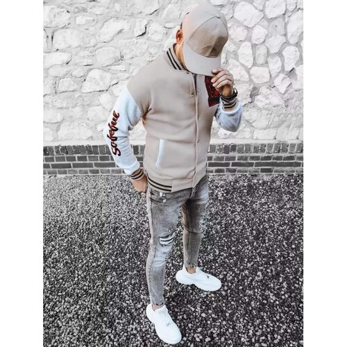 DStreet Men's zipped ecru sweatshirt BX5440 Cijene