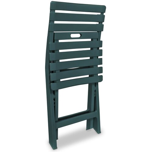  3-dijelni sklopivi bistro set plastični zeleni Slike