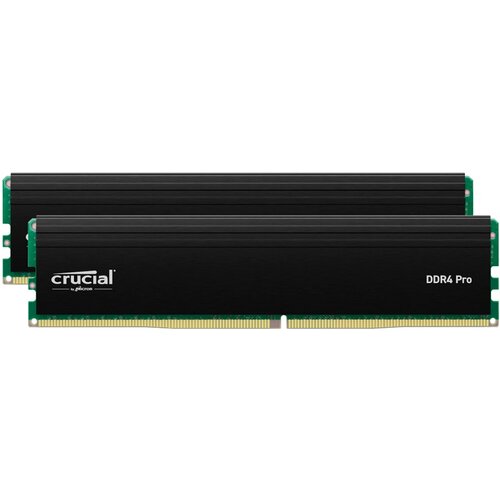 Crucial Pro OC 32GB Kit (2X16GB) DDR5-6400 UDIMM CL38 Black CP2K16G64C38U5B Cene