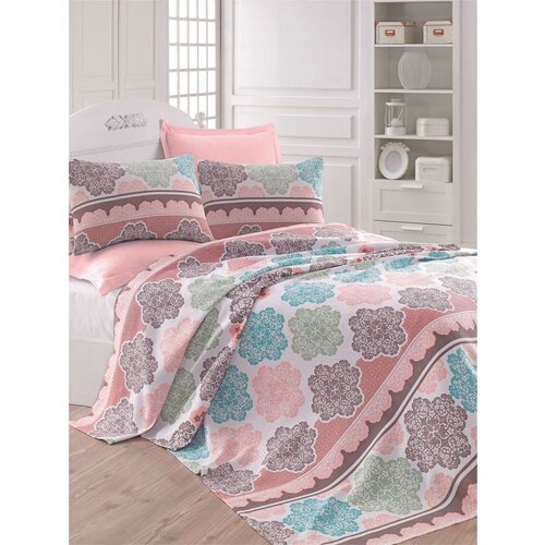  andalucia v2 - turquoise turquoisesalmoncream super king pique (eu) (it) Cene