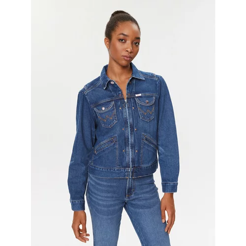 Wrangler Jeans jakna Jen 112346210 Modra Regular Fit