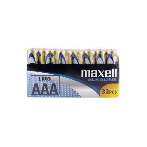 Maxell alkalne baterije LR-3/AAA, 32 komada Slike