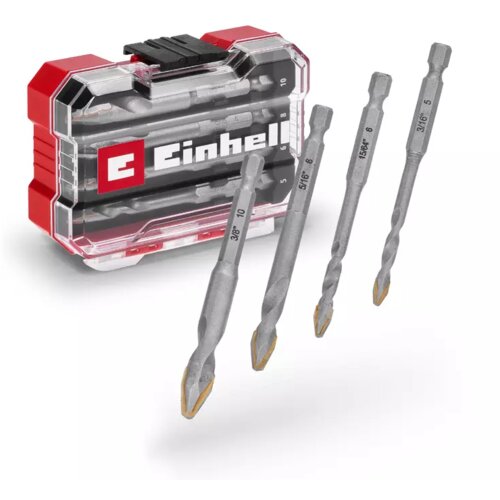 Einhell XS-CASE 4 kom set burgija za keramiku E6.3-1/4&amp;quot; Slike