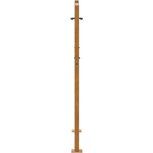 VidaXL Vrtna vrata 105x130 cm otporni čelični valoviti dizajn Slike