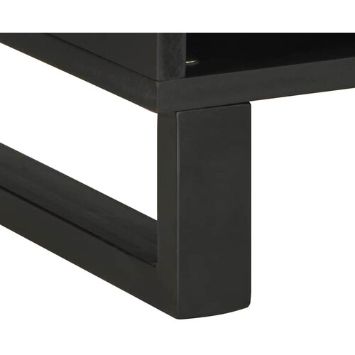  TV ormarić crni 100 x 33 x 46 cm od masivnog drva manga Crna Slike