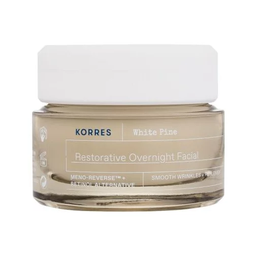 Korres White Pine Restorative Overnight Facial Cream noćna krema za lice protiv bora 40 ml za ženske