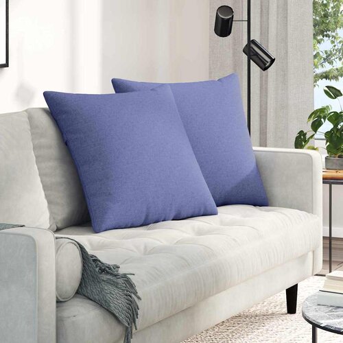  Jastučići za sofu 2 pcs Traper plava 80 x 80 cm tkanina Cene