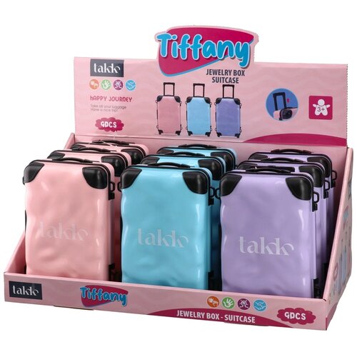  Tiffany, kutija za nakit, kofer, pastel, miks Cene