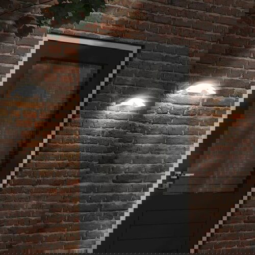 VidaXL Vanjske LED zidne svjetiljke 2kom bijele od lijevanog aluminija Slike
